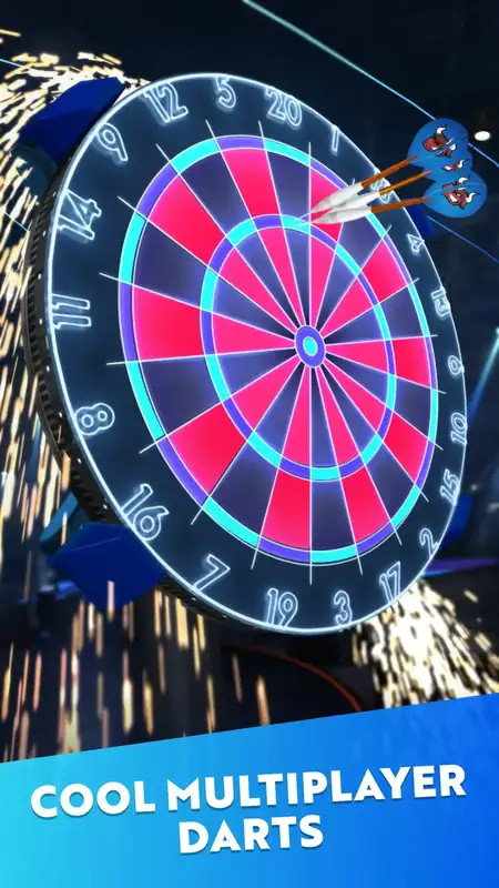 Darts of Fury — στιγμιότυπο με τον στόχο βελάκια