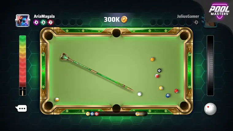 Pool Masters — στιγμιότυπο με το πράσινο τραπέζι
